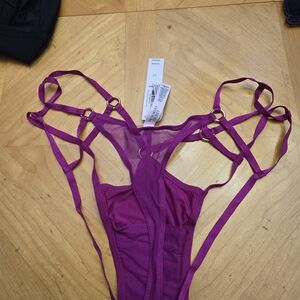 Victoria's Secret Magenta Strappy Panties